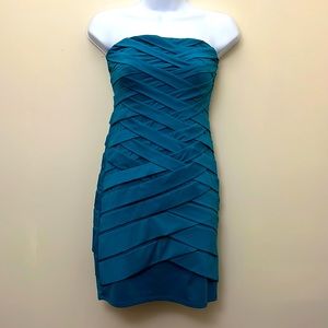 Turquoise mini/midi dress